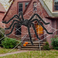 Halloween Spider Web Decorations with 59-Inch Giant Spider - Outdoor Indoor Decor