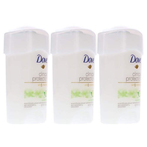 Dove Clinical Protection Cool Essentials Anti-perspirant Deodorant, 1.7 Fl Oz Pack of 3