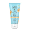 Babo Botanicals Sensitive Baby Mineral Sunscreen Lotion SPF 50 - Fragrance-Free, Water-Resistant | Ideal for Extra Sensitive Skin