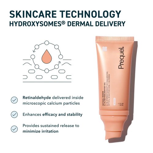 Prequel Skin Retinal Renew - 0.1% Retinaldehyde Gel with Ectoin & Jojoba Oil | Smooths Texture & Evens Tone
