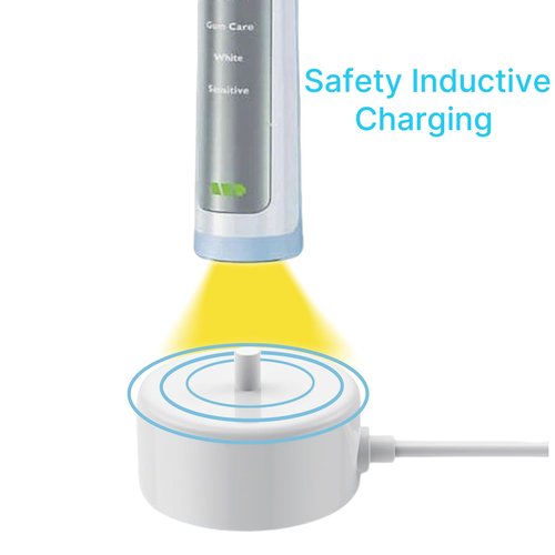 Mdforme USB Toothbrush Charger for Philips Sonicare Electric Toothbrushes HX6100, Compatible w/ HX3000 HX6000 HX8000 HX9000 ProtectiveClean 6100 5100 4100 2100 1100 Expert Series - White