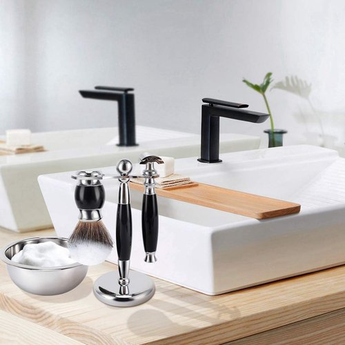 PerPro Luxury Shaving Brush & Razor Stand Universal Shaver Holder with Weighted & Non Slip Base
