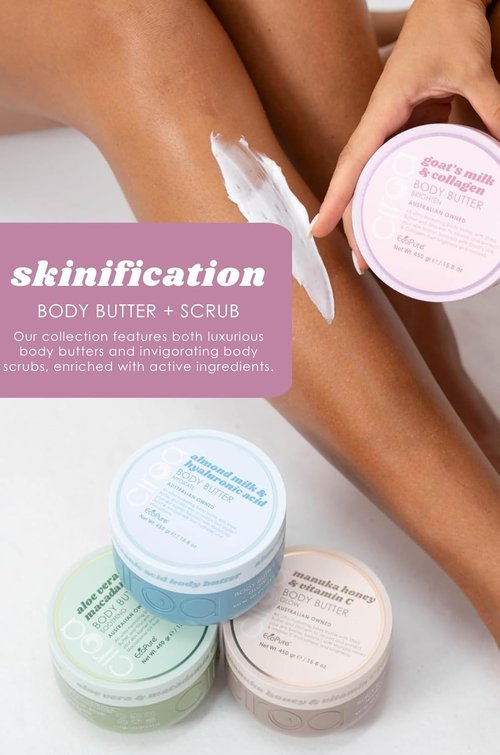 Ciroa Ultra-Hydrating Body Butter - Shea Butter, Glycerin & Almond Milk | 15.8 oz