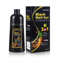 Regine Switzerland Black Hair Dye Shampoo - Herbal, Ammonia-Free Formula for 100% Gray Coverage | 16.9 Fl Oz