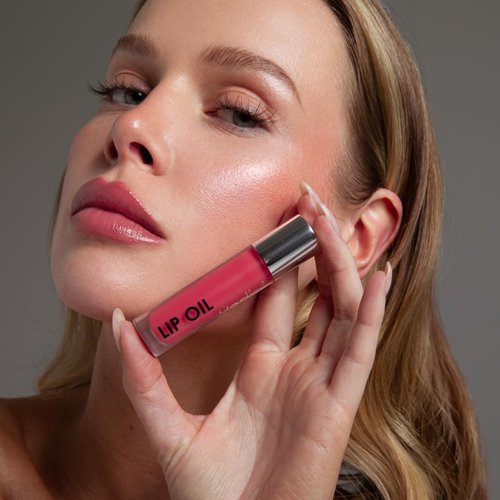 Rodial Plumping Collagen Lip Oil Sugar Coral 0.13fl.oz, Vegan Collagen-Infused Lip Oil with Macadamia and Jojoba Oil, Deep Hydration for Fuller-Looking Pout, Ultra-Nourishing Formula for Silky Lips