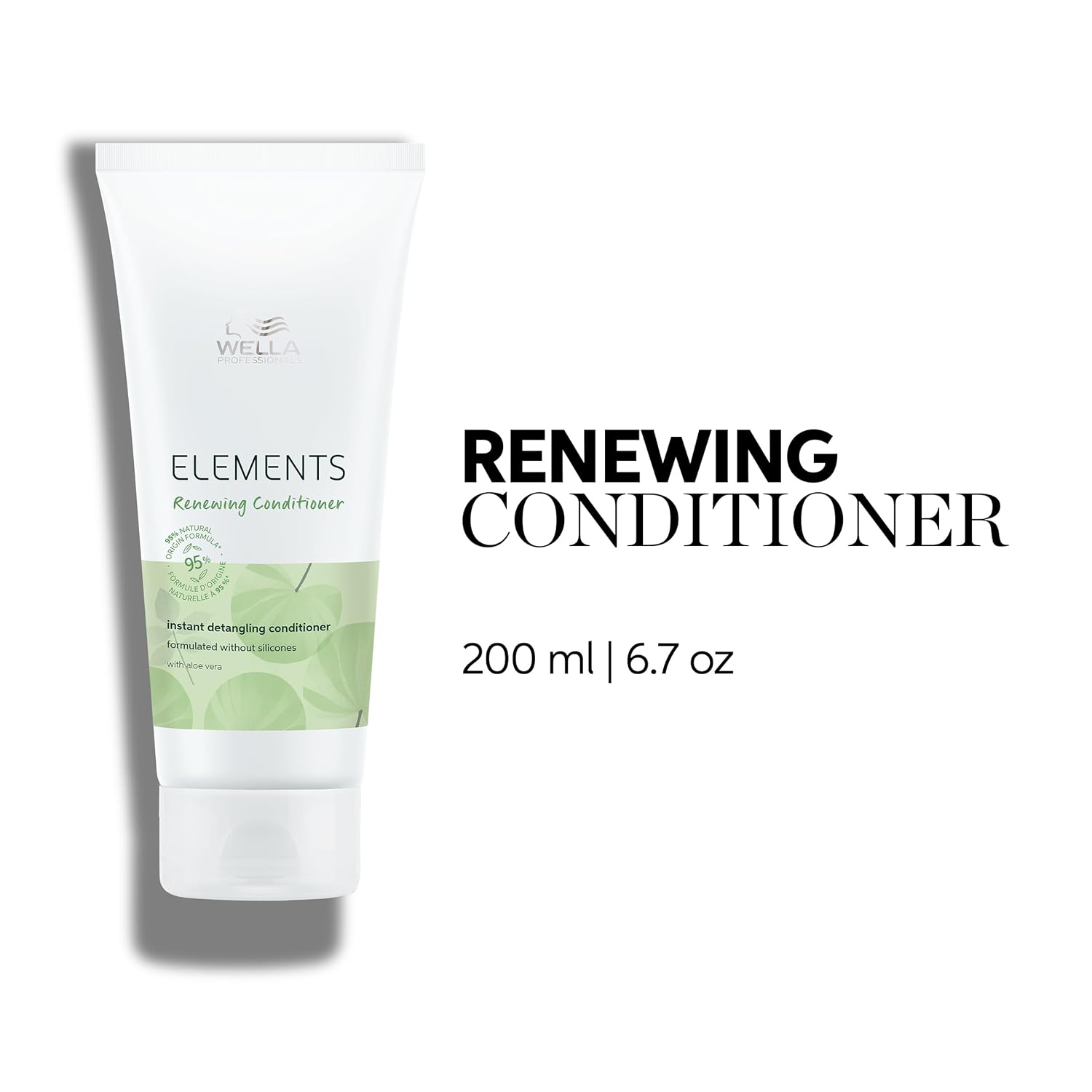 Wella Professionals Elements Gentle Renewing Conditioner - Silicone-Free Formula | Instant Detangling for All Hair Types