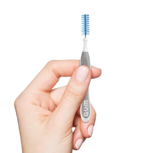 GUM Proxabrush Go-Betweens - Extra Wide - Interdental Brushes - Soft Bristled Dental Picks for Plaque Removal Health - Safe for Braces & Dental Devices, 10 Count(Pack of 4)