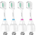 Replacement Toothbrush Heads for Philips Sonicare E-Series/Essence/Xtreme/Elite and Other Screw-on Models, 4 Pack, Dupont Bristles for Effective Cleaning