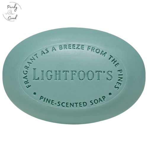 Perdy Good Lightfoot's Pine Soap for Men (Set of 4 Bars) All Natural Pine Scented Mens Athletic Soap for Body or Hands
