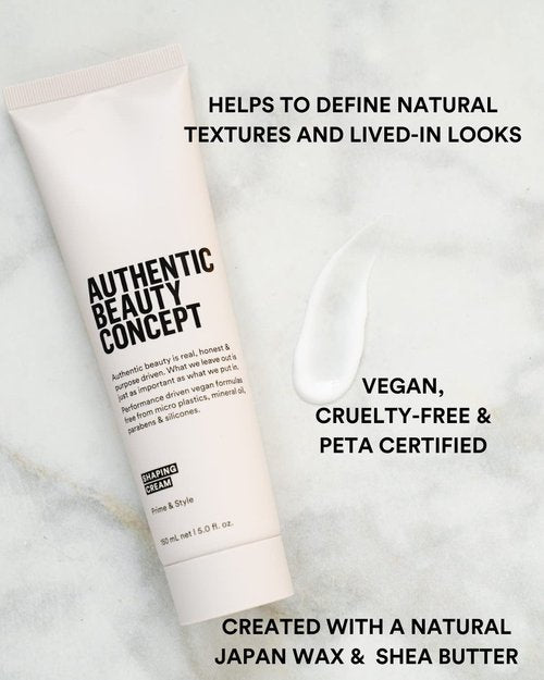 Authentic Beauty Concept Shaping Cream - Define & Hold Natural Texture for All Hair Types | Vegan & Cruelty-Free
