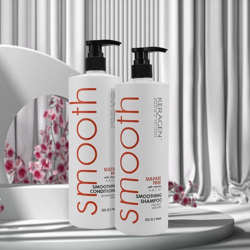 KERAGEN Hair Care - Advanced Structural Repair & Color Protection System | 52% Stronger, Vibrant Hair - 32 Oz