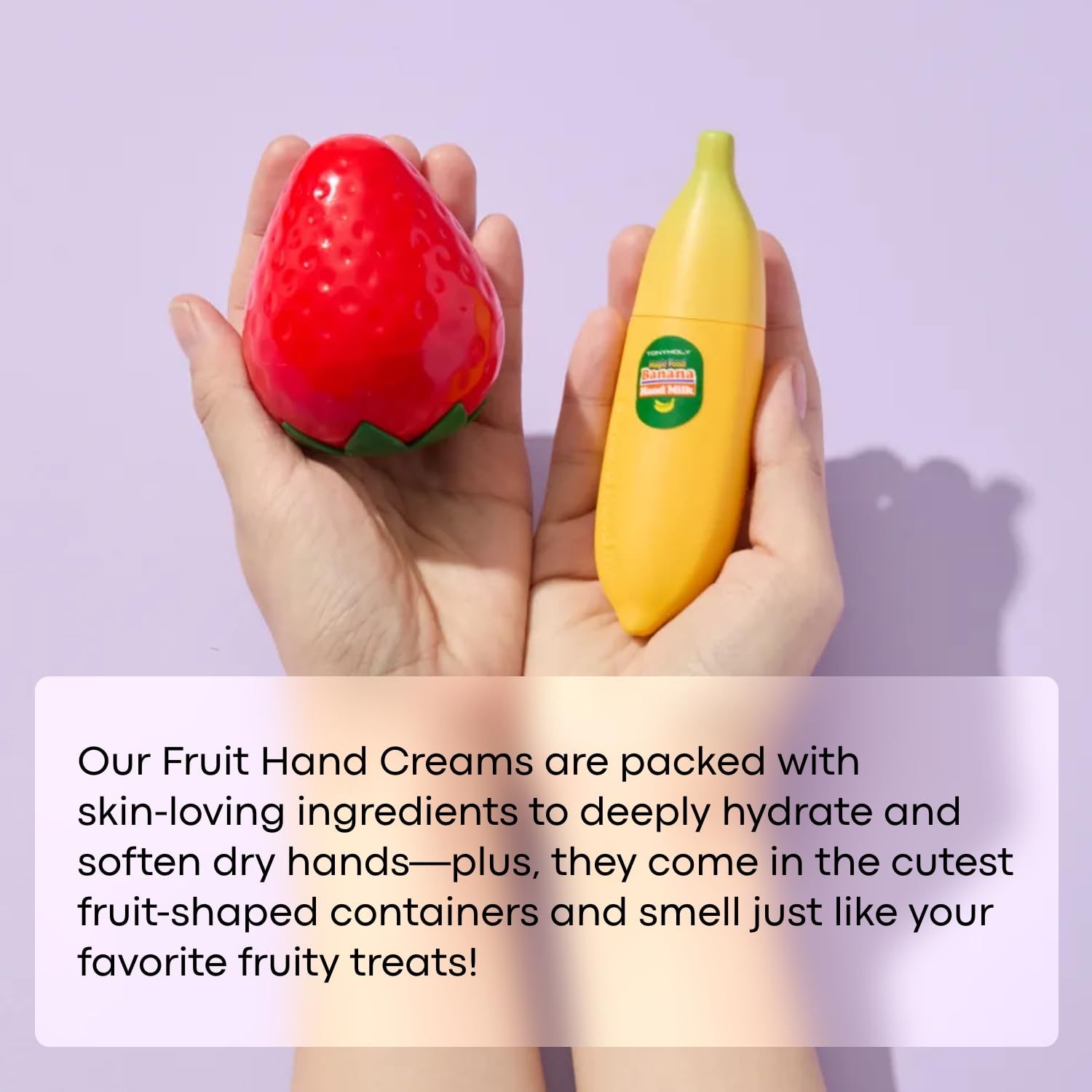 TONYMOLY Strawberry Hand Cream - Lightweight Hydrating Moisturizer with Shea Butter, 1.05 oz