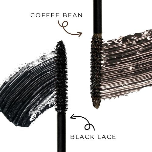 Honeybee Gardens Bellissima Volumizing Mascara - Lightweight Bold Lashes, Black Lace, Vegan & Cruelty-Free, 0.13 oz