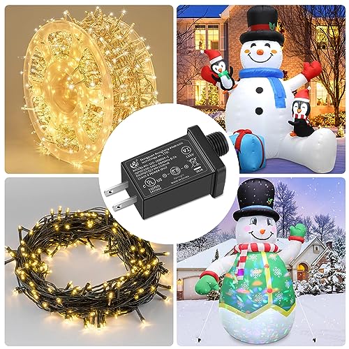 4-Pack 1.5A Yard Inflatable Power Adapter - US Plug for Christmas Halloween