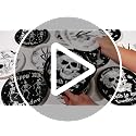 Death to My 20s Gothic Paper Plates - 9 Inch Dark Birthday Party Supplies