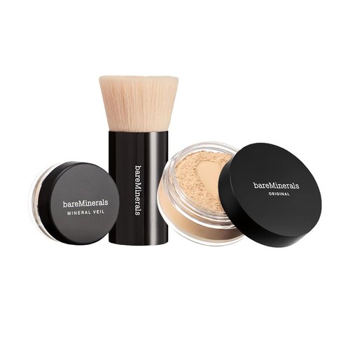 bareMinerals Original Get Started Kit - 3-Piece Makeup Set with Full-Sized Foundation & Brush