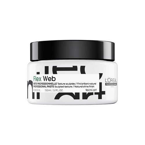 L'Oréal Professionnel Paris Flex Web Texture Paste - Strong Hold Pomade for All Hair Types | 100ml