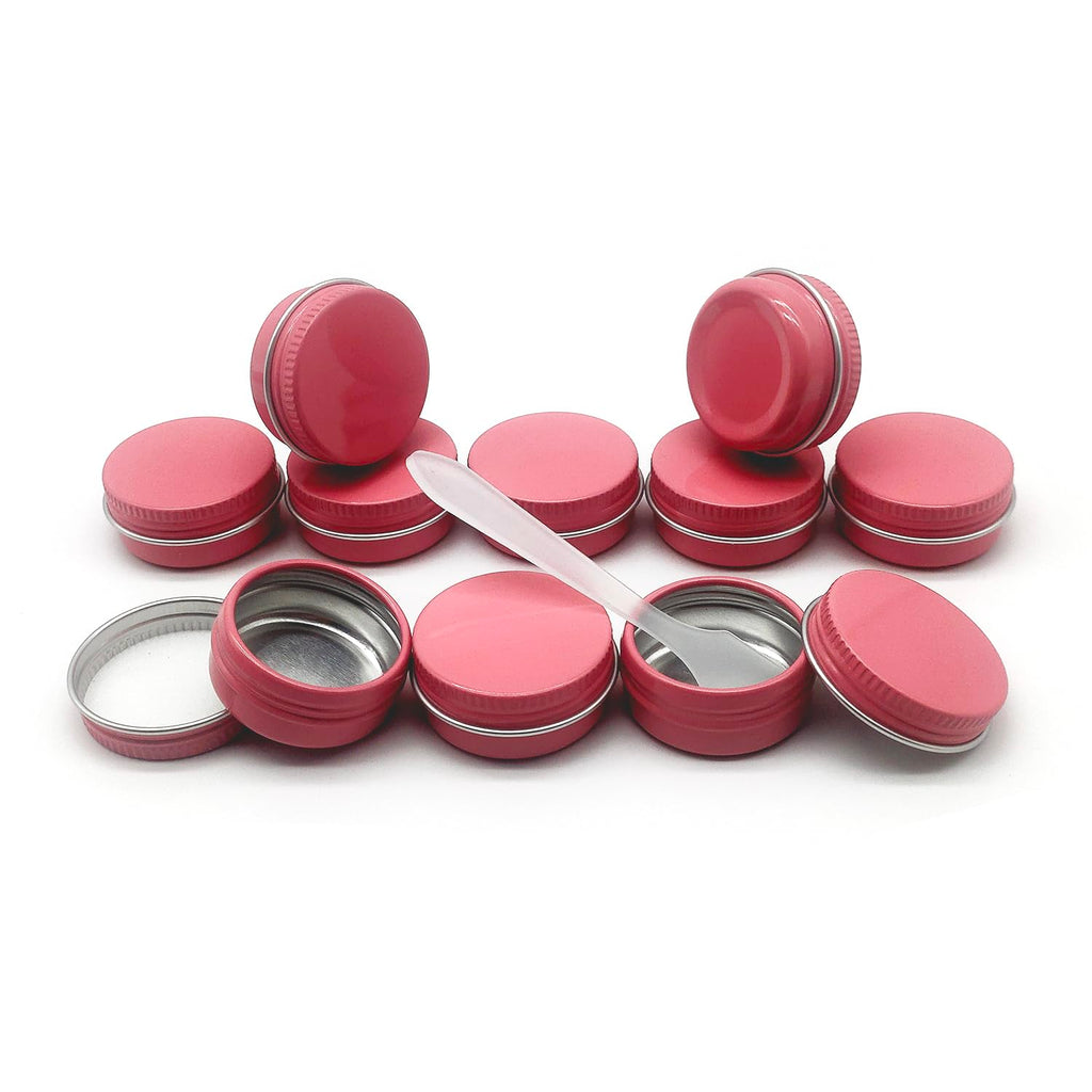 Wopanxye 10ml Aluminum Tin Jar, Refillable Makeup Containers 10g Aluminum Screw up Lid Small Round Container Bottle for Cosmetics, Lip Balm, Cream, Toner, Eyeshadow, Candle, Tea, Beads, 24 Pack Tins