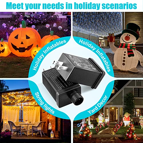 4 Pack 12V 1A Replacement Inflatable Yard Power Adapter - Class 2 Waterproof