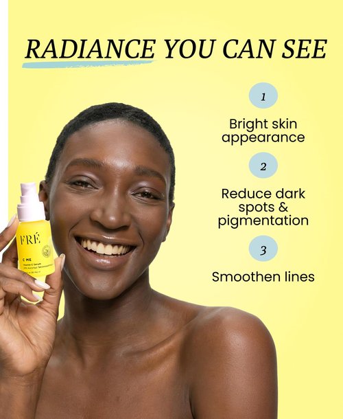 FRÉ Vitamin C Serum - Brightening Face Serum for Dark Spots & Dull Skin, 1.01 fl oz