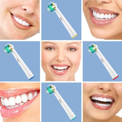 Etrhtec Toothbrush Replacement Heads Refill for Oral Electric Toothbrush Pro 1000/3000/5000/7000, Vitality Floss Action, 8 Count with Covers
