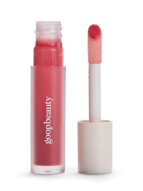 Goop Beauty Hydra-Barrier Gel Gloss - Hydrating Lip Gloss with Hyaluronic Acid & Vitamin E | Sheer Petal Pink - 0.13 oz