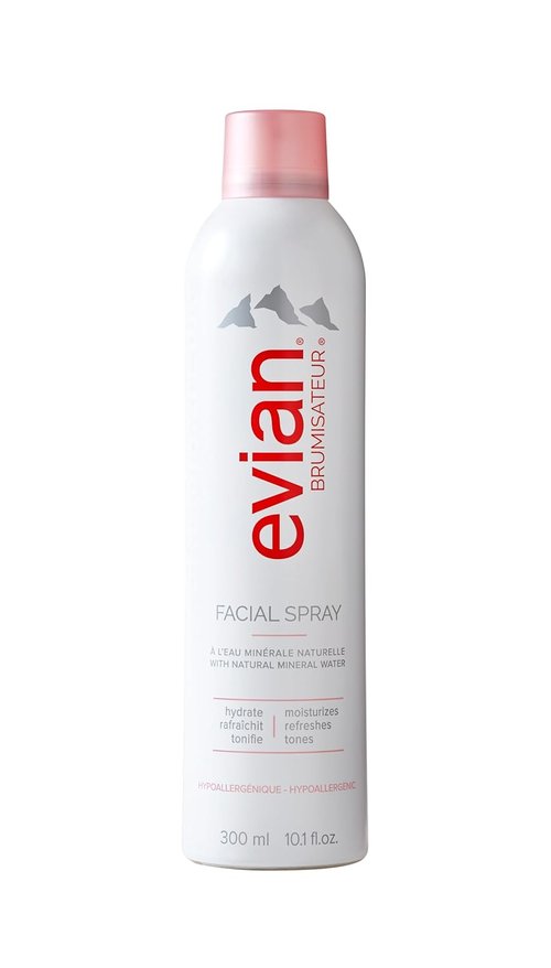 Evian Facial Spray - Hydrating Mineral Water Mist for Refreshing Makeup & Daily Skincare - 5 oz