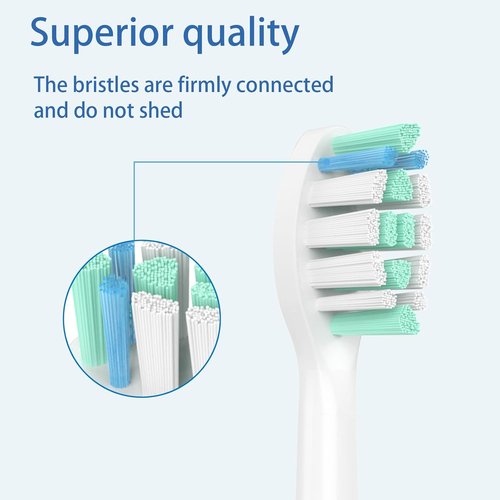 Philips Sonicare Toothbrush Replacement Heads - 12 Pack White for Superior Oral Care