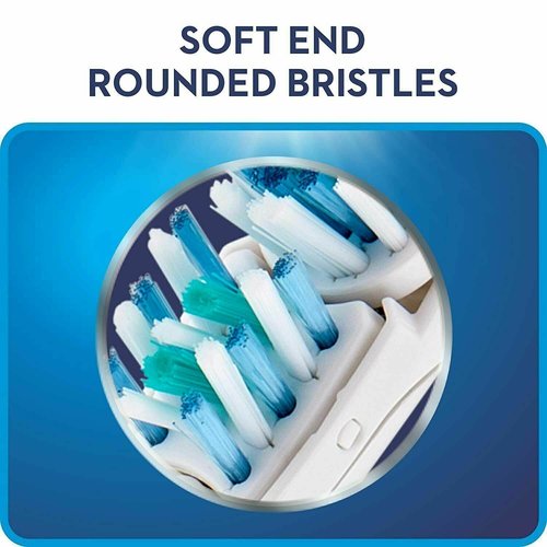 4X Spin Sensitive Toothbrush Dual Clean Cross Replacements Attachments Brush Heads Refill Accessories Compatible with Oral B 4732 3733 4734 Rotating Power Toothbrush Heads & Crisscross Bristles