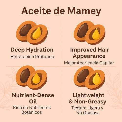 Mamey Aceite(Mamey Seed Oil) – 120 ml – All-Natural Hair & Skin Moisturizing Oil – Softens, Hydrates & Enhances Healthy-Looking Appearance – Cold-Pressed, Premium Quality – By BexpertsUSA