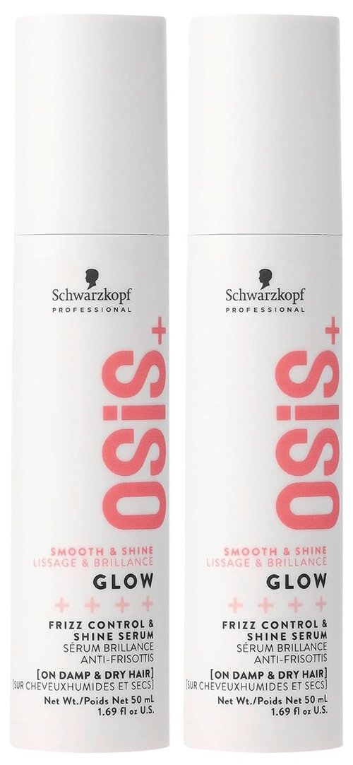 OSiS+ Glow Anti-Frizz Shine Serum - Lightweight Heat Protection & Frizz Control for All Hair Types" 

**Rewritten Title:**  
"OSiS+ Glow Anti-Frizz Shine Serum - Lightweight Frizz Control & Heat Protection for All Hair Types
