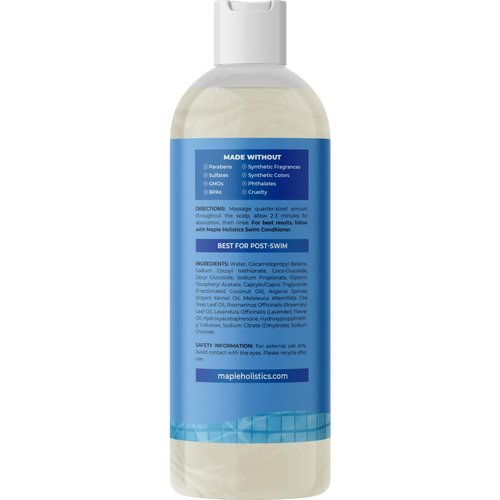 Skiennix After Swim Shampoo - Chlorine Removal for Kids & Adults | Gentle Formula with Tea Tree & Rosemary Oils