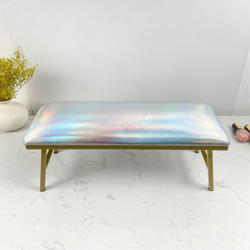 Arm Rest for Nails, Nail Arm Rest for Nail Tech with Microfiber Leather Nail Table Mat, Manicure Hand Rest Stand Nail Art Accessories Tool for Nails Tech (Aurora)