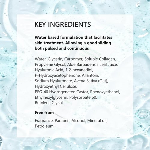 Oeneis Hydrating Microcurrent Conductive Gel, Fragrance-Free, Paraben-Free, Gel Primer with Hyaluronic Acid, Non-irritating, Moisturizing Gel for RF, 300g Tube, Clear