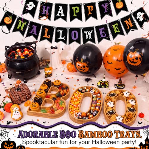 Halloween Boo Charcuterie Letter Board Set - Orange Purple Black Variation