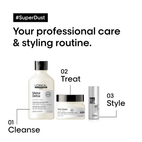 L'Oréal Professionnel Paris Volume Dust - Weightless Volume & Medium Hold Texture Powder for All Hair Types
