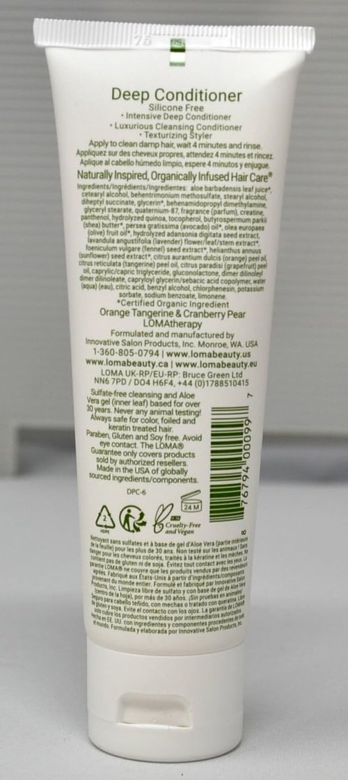 Loma Hair Care Deep Conditioner - Nourishing Formula for Soft, Healthy Hair | 3 Fl. Oz.