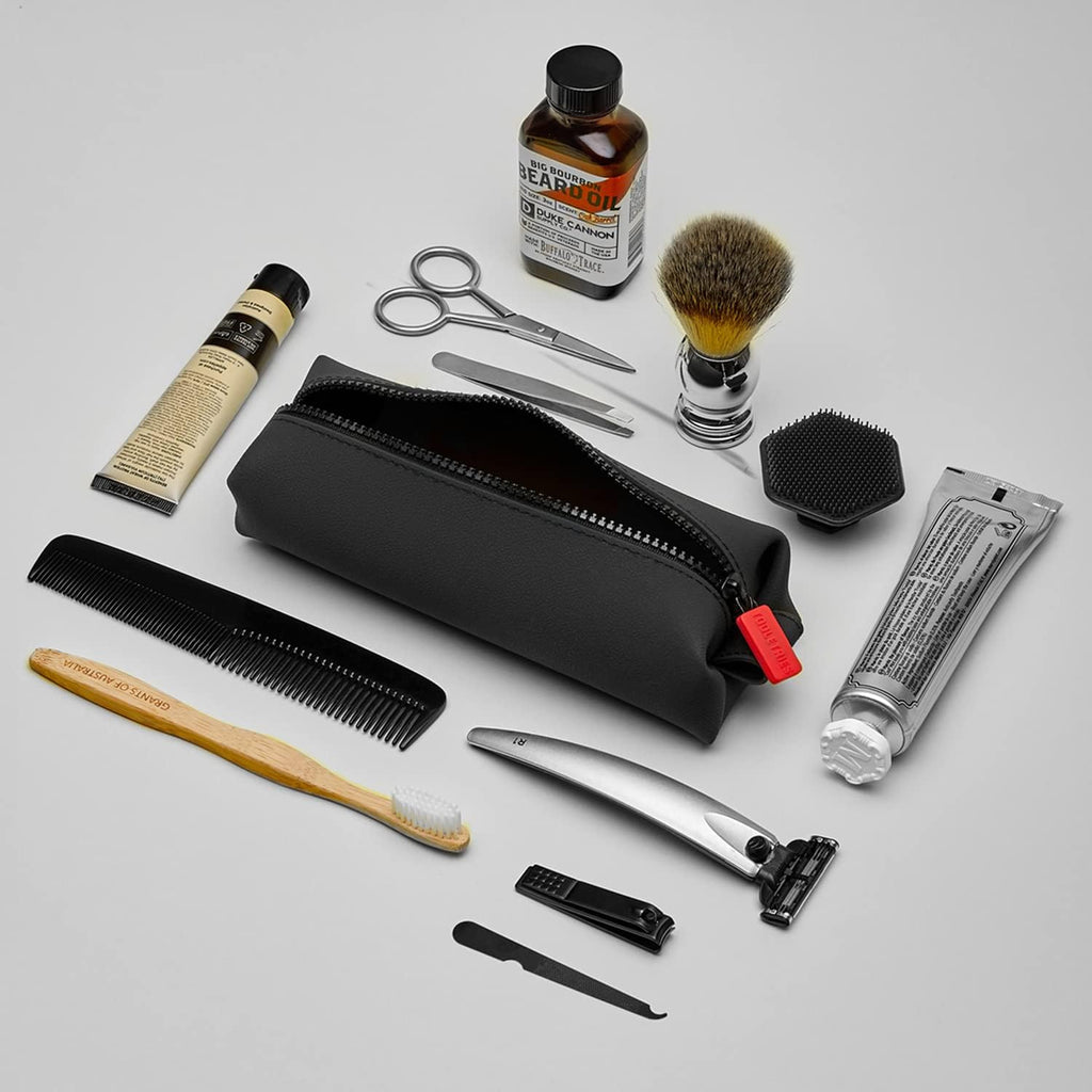 TOOLETRIES Koby Mini Kit - Silicone Toiletry Organizer with Heavy-Duty Zipper | Leak-Resistant & Easy to Clean - Charcoal