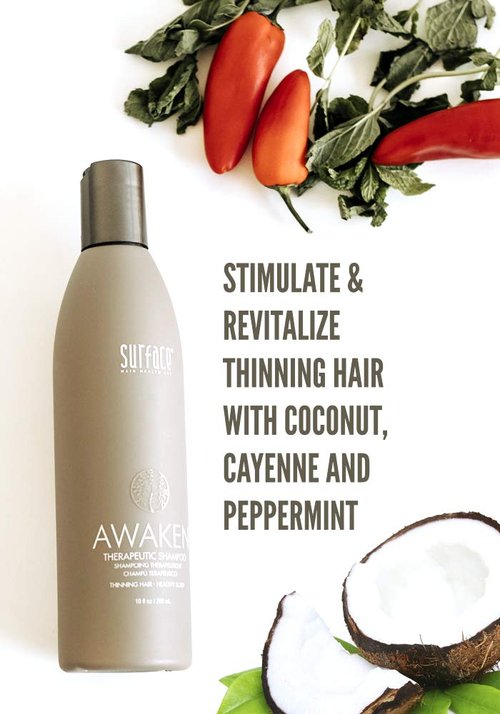 Surface Hair - Awaken Therapeutic Shampoo | Natural Formula for Thinning Hair & Healthy Scalp