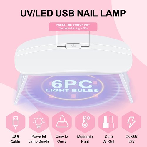 COSCELIA Acrylic Nail Kit for Beginners with Everything Professional Acrylics Powder 6pcs Gel Nail Polish 18pcs Glitter Decoration Powder Nails Kit Acrylic Set with Drill Light Gifts for Women