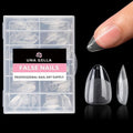 UNA GELLA Short Almond Fake Nails 312pcs Press on Nails Pre-shape Gel Nail Tips for Full Cover Acrylic Short Almond Nails False Nails For Nail Extension12 Sizes Gelly Tips