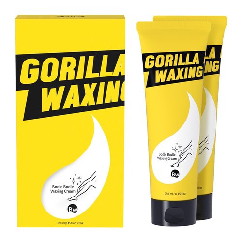 Gorilla Waxing Korean Hair Removal Cream for Women & Men, Depilatory Cream with Shea Butter, For Legs, Arms, Bikini & Underarms, Gentle Formula for Sensitive Skin, Korean Skin Care (2, 8.45 fl oz.)