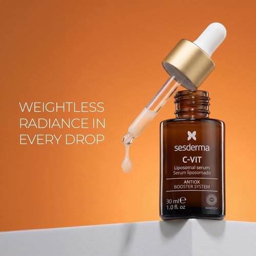 Sesderma C-VIT Radiance Serum - Brightening Vitamin C Formula for Hydration & Anti-Aging | 1.0 fl oz