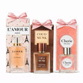 L’Amour Paris 3-Piece Perfume Set - Long-Lasting Eau de Parfum Collection | Romantic Floral & Sweet Fragrance Trio