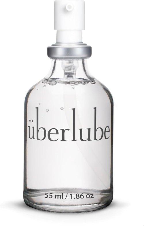 Uberlube Premium Silicone Lube - Unscented, Long-Lasting Personal Lubricant | 1.86 Fl Oz, Waterproof & Ultra Smooth