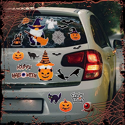 Creepy Halloween Gnome Magnet Decor Set - 25 Fridge Magnetic Stickers