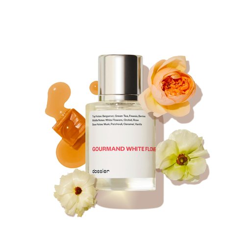Dossier Gourmand White Flowers Eau de Parfum | Inspired by Viktor&Rolf Flowerbomb | Vegan & Paraben-Free | 1.7 Fl Oz (50ml)