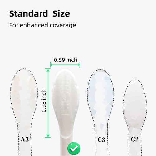 DentaZotic Gum Care Replacement Heads for Philips Sonicare, Electric Toothbrush Replacement Heads for Adults, Soft Bristles, White 10 Pack