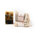 True Grit Tallow – Beef Tallow Soap Bar 3-Pack – John Wayne Inspired – Cedar & Campfire Scent – Cold Process Bar Soap with Activated Charcoal & Coffee Grounds – 4 oz Each