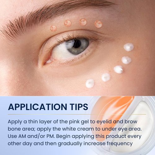 SKIN ULTIMA Dual Eye Cream - Advanced Retinol & Peptides for Dark Circles & Puffiness | 0.68 OZ